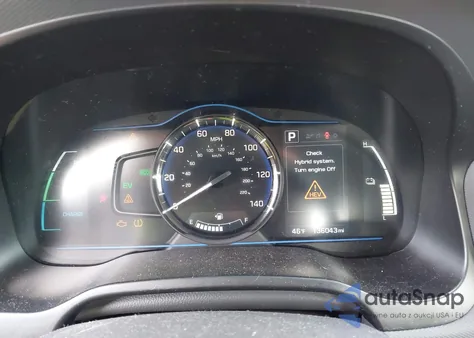 2018 Hyundai Ioniq Hybrid Blue z USA, uszkodzony, nr VIN KMHC65LC8JU076229